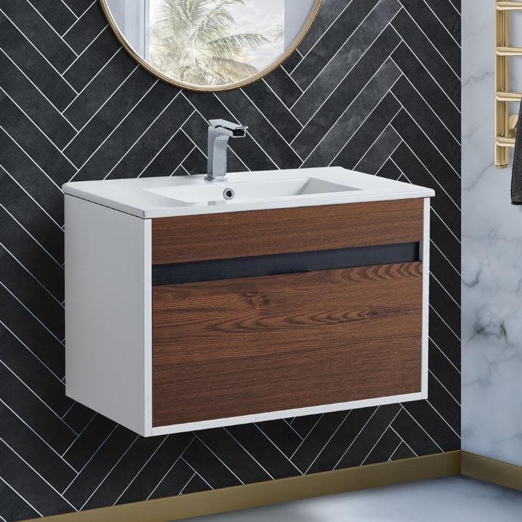 Orren Ellis Kynlyn 30" WallMounted Single Bathroom Vanity Set